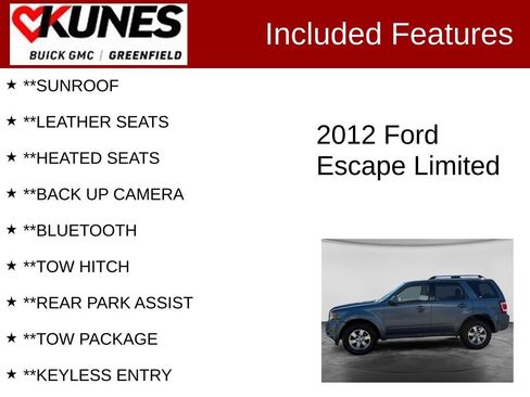 Used 2012 Ford Escape Limited FWD image 2