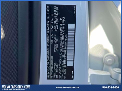 Used 2025 Volvo XC90 B6 Plus w/ Protection Package Premier image 18