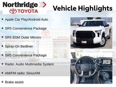 Certified 2025 Toyota Tundra SR5 w/ SR5 Convenience Package AWD/4WD image 2