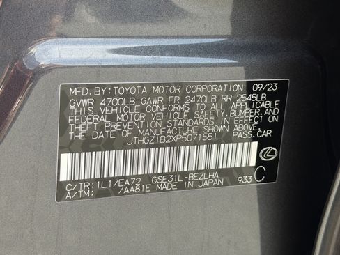 Used 2023 Lexus IS 350 F Sport w/ Memory Package RWD image 40