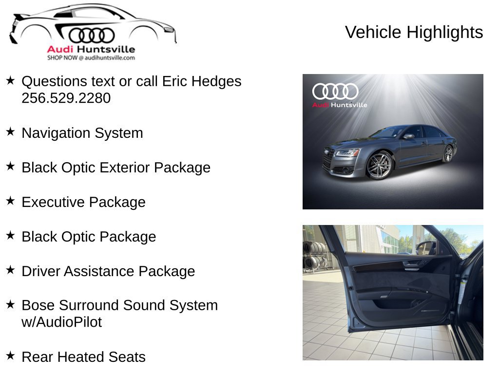 Used 2017 Audi A8 L 3.0T w/ Executive Package AWD/4WD image 6