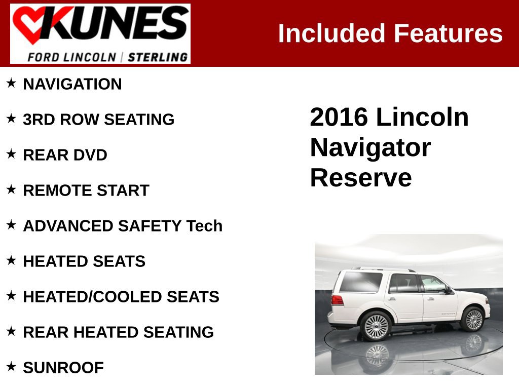 Used 2016 Lincoln Navigator Reserve AWD/4WD image 2