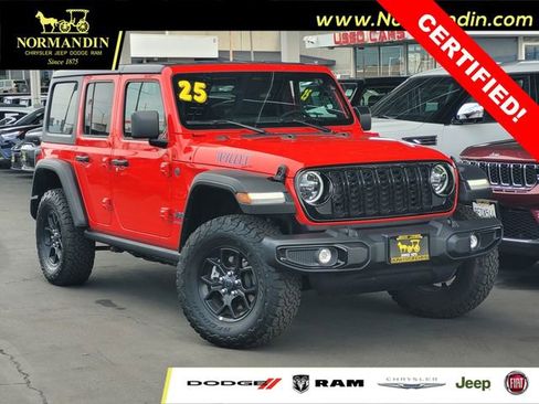 Certified 2025 Jeep Wrangler Willys 4xe image 1