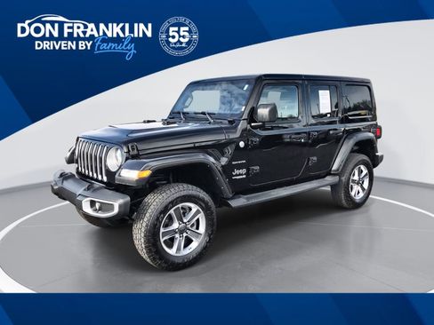 Used 2021 Jeep Wrangler Unlimited Sahara w/ Uconnect 4C Nav & Sound Group image 1