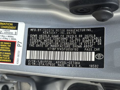 Used 2015 Toyota Camry SE FWD image 33
