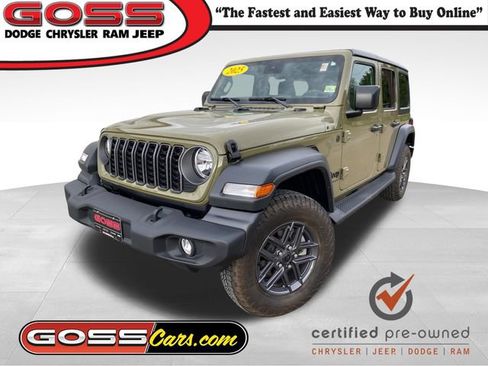 Certified 2025 Jeep Wrangler Unlimited Sport AWD/4WD image 1