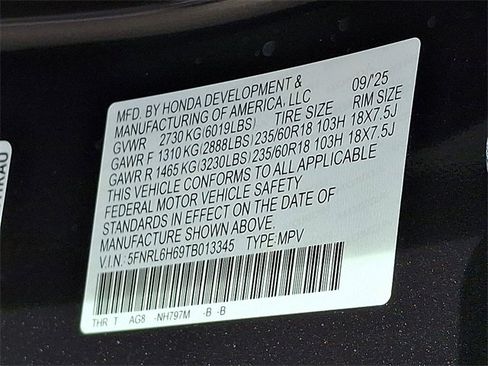 New 2026 Honda Odyssey EX-L image 22