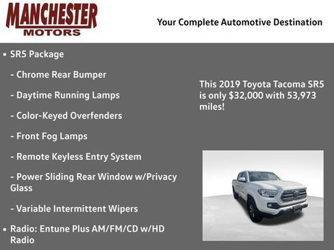 Used 2019 Toyota Tacoma SR5 AWD/4WD image 2