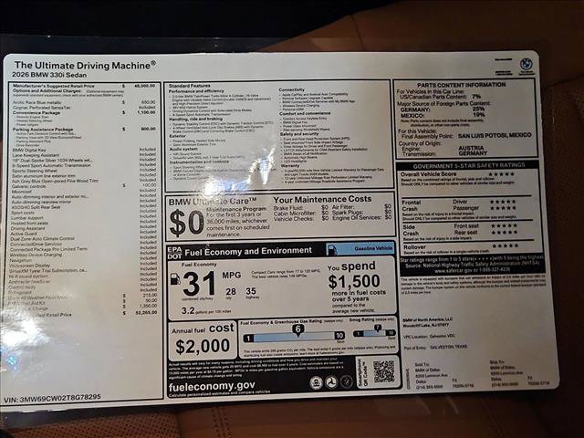 Used 2026 BMW 330i Sedan w/ Convenience Package RWD image 18