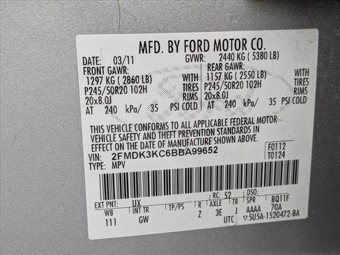 Used 2011 Ford Edge Limited w/ Driver Entry Pkg FWD image 21