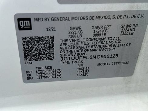 Used 2022 GMC Sierra 1500 AT4X AWD/4WD image 35