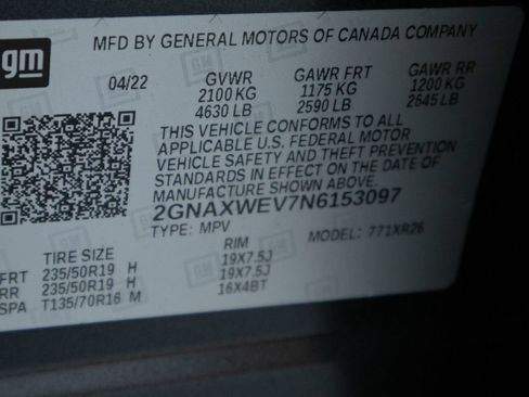 Certified 2022 Chevrolet Equinox RS AWD/4WD image 26