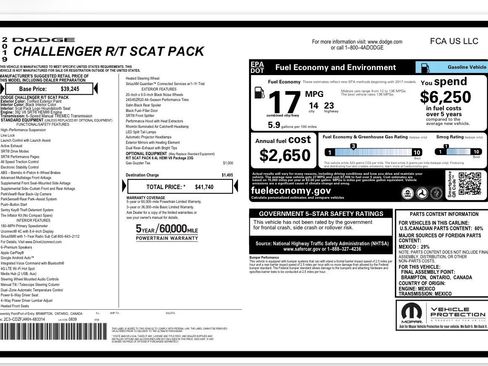 Used 2019 Dodge Challenger R/T Scat Pack RWD image 28