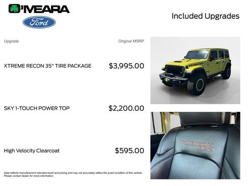 Used 2023 Jeep Wrangler Unlimited Rubicon 392 w/ Xtreme Recon 35" Tire Package AWD/4WD image 4