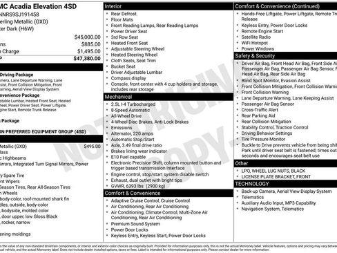 Used 2025 GMC Acadia Elevation image 6