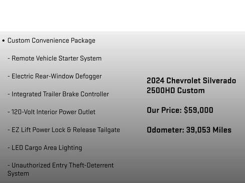 Used 2024 Chevrolet Silverado 2500 Custom w/ Custom Value Package image 30