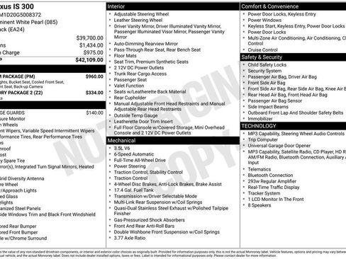 Used 2016 Lexus IS 300 AWD w/ Premium Package image 20