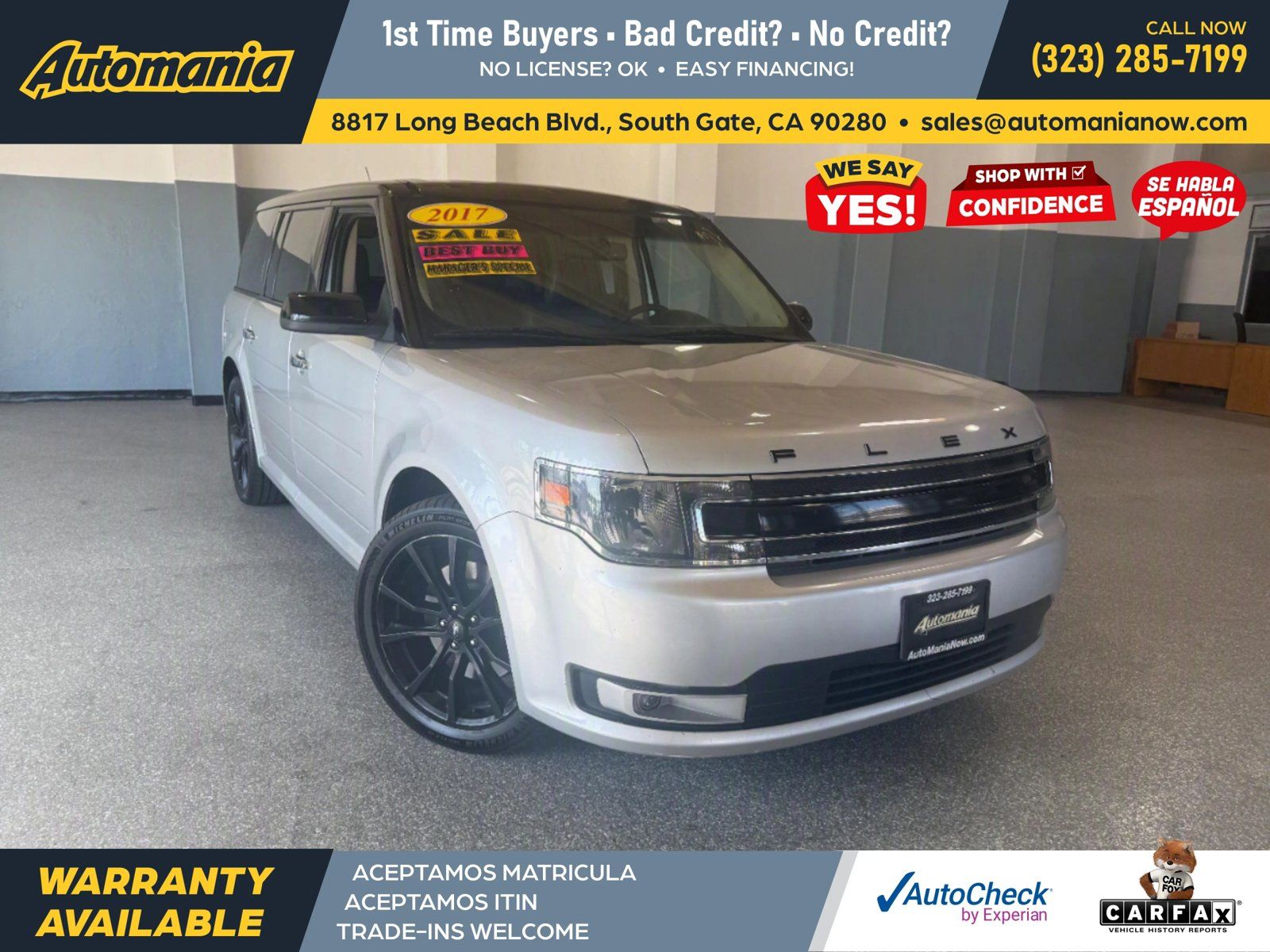 Used 2017 Ford Flex SEL w/ Equipment Group 202A FWD image 1