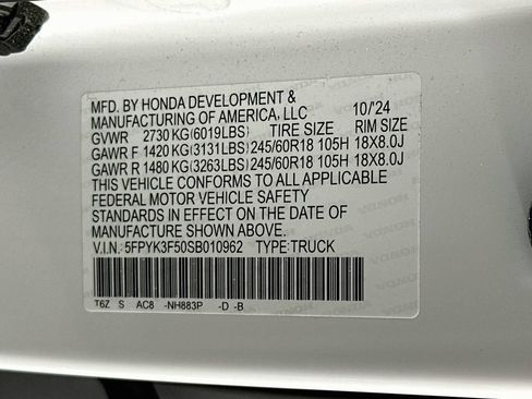 Used 2025 Honda Ridgeline RTL image 33