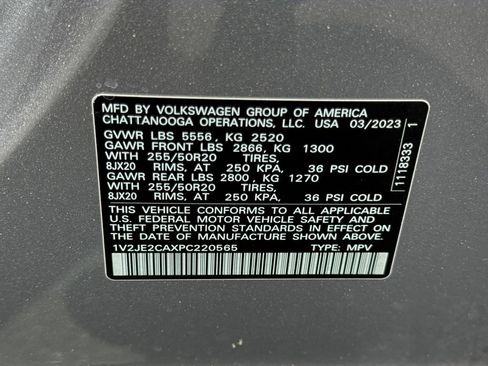 Used 2023 Volkswagen Atlas Cross Sport SE w/ Panoramic Sunroof Package FWD image 28