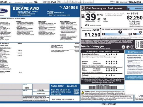 New 2026 Ford Escape ST-Line Select w/ Tech Pack #2 image 24