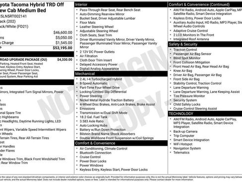 Used 2024 Toyota Tacoma TRD Off-Road w/ TRD Off Road Upgrade Package image 39