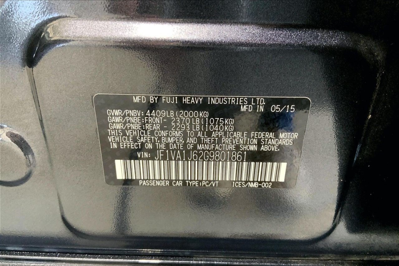 Used 2016 Subaru WRX Limited AWD/4WD image 33
