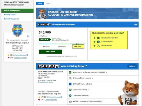 Used 2024 RAM 2500 Tradesman image 13