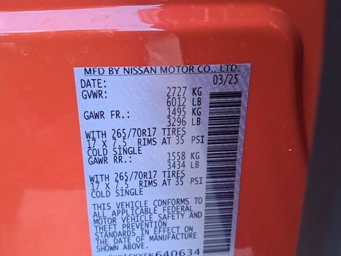 New 2025 Nissan Frontier PRO-4X image 31