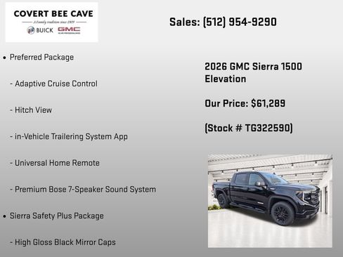 New 2026 GMC Sierra 1500 Elevation AWD/4WD image 37
