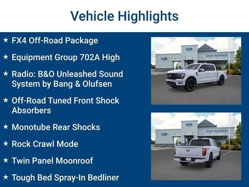 New 2025 Ford F150 Platinum w/ Equipment Group 702A High image 3