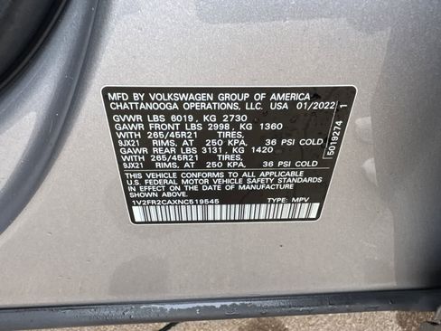 Used 2022 Volkswagen Atlas SEL Premium image 22