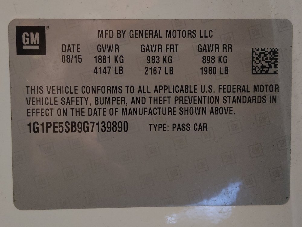 Used 2016 Chevrolet Cruze LT w/ Sun And Sound Package FWD image 33