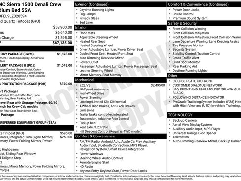 Used 2020 GMC Sierra 1500 Denali w/ Technology Package image 2