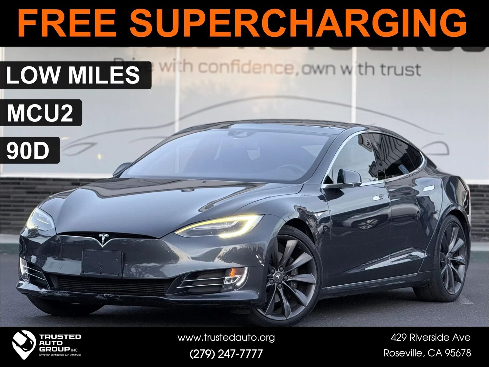 Used 2016 Tesla Model S 90D AWD/4WD image 1