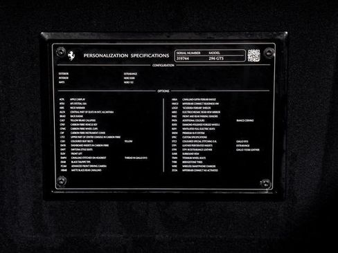 Certified 2025 Ferrari 296 GTS RWD image 59