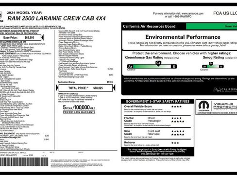 Used 2024 RAM 2500 Laramie w/ Safety Group AWD/4WD image 2