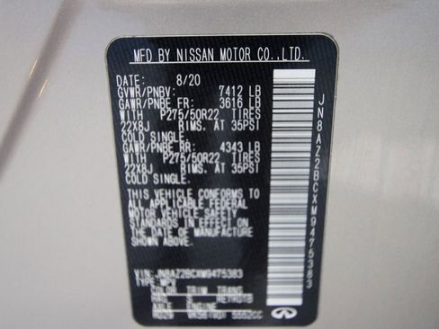 Used 2021 INFINITI QX80 Sensory w/ All-Season Package image 51