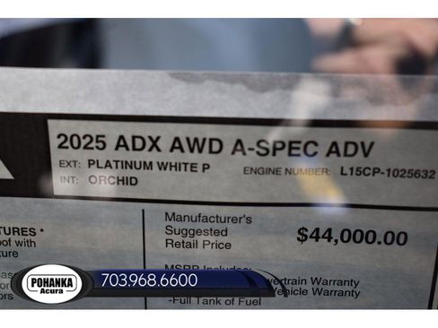 New 2025 Acura ADX A-Spec image 36