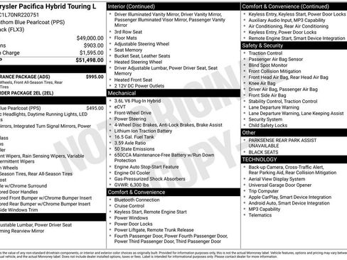 Used 2022 Chrysler Pacifica Touring-L w/ S Appearance Package image 11