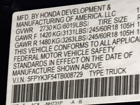 New 2026 Honda Ridgeline RTL image 25