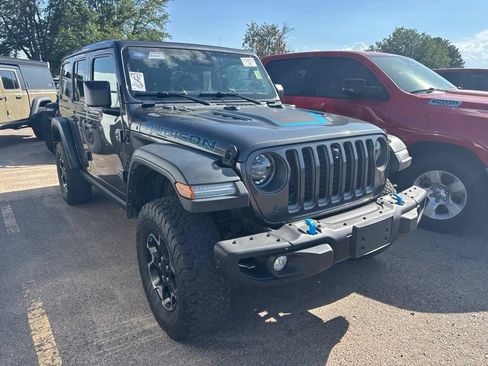 Used 2022 Jeep Wrangler Unlimited Rubicon 4xe w/ Steel Bumper Group AWD/4WD image 4