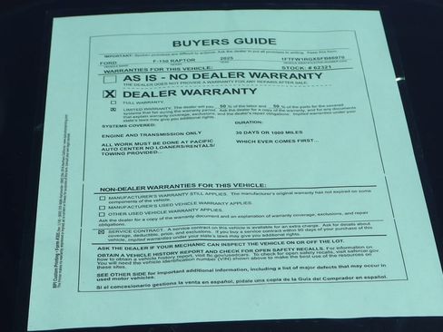 Used 2025 Ford F150 Raptor AWD/4WD image 68