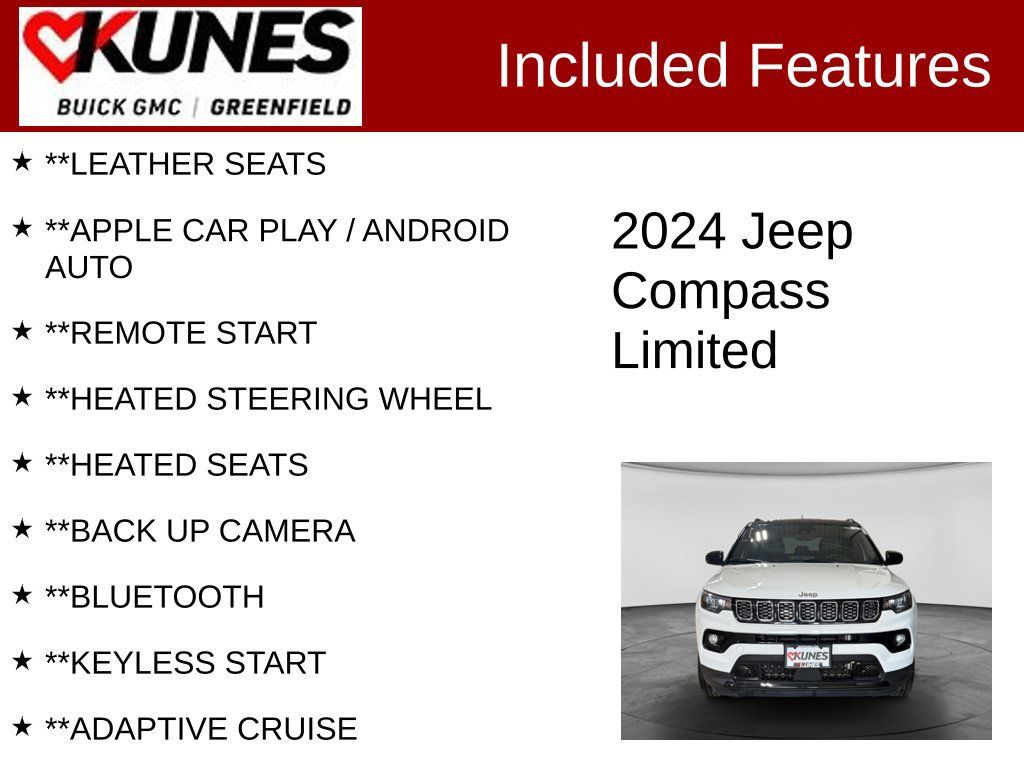 Used 2024 Jeep Compass Limited AWD/4WD image 2