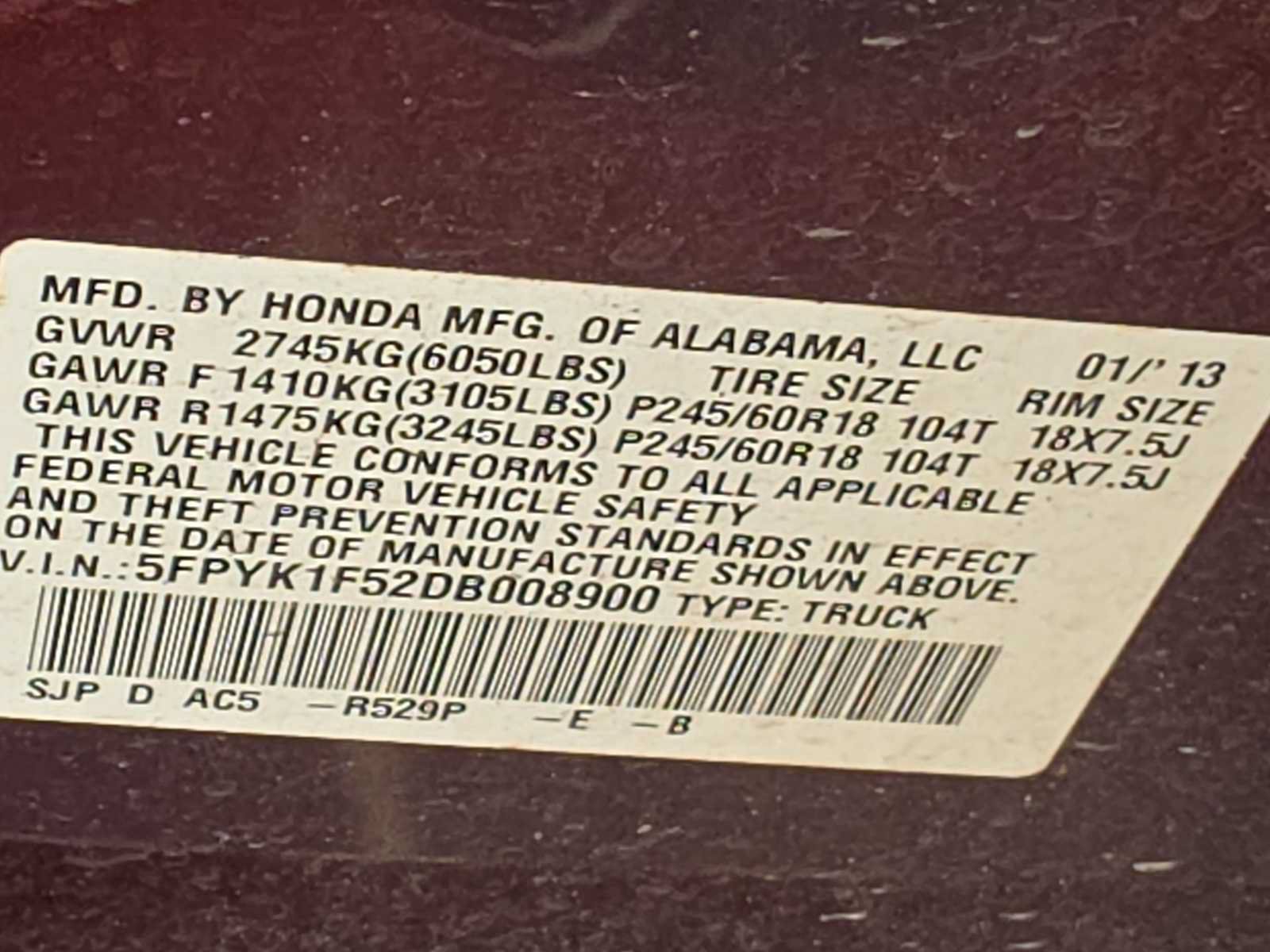 Used 2013 Honda Ridgeline RTL image 12