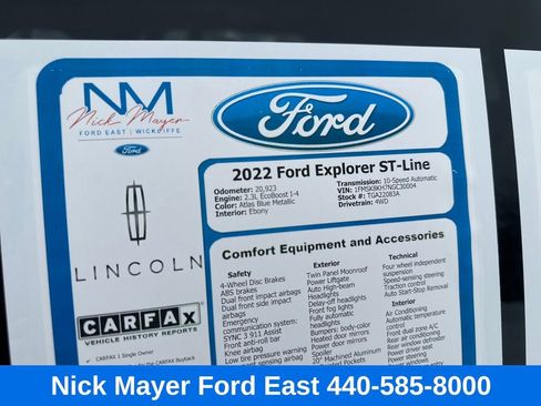 Used 2022 Ford Explorer ST-Line w/ Class IV Trailer Tow Package image 18