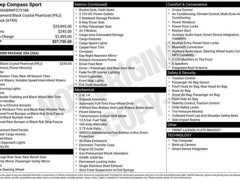 Used 2021 Jeep Compass Sport AWD/4WD image 27