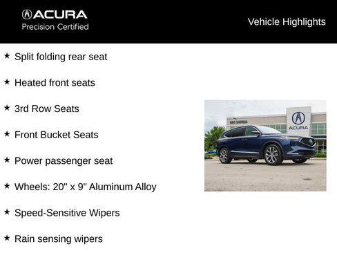 Certified 2022 Acura MDX SH-AWD w/ Technology Package image 21