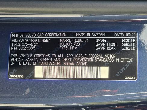 Used 2023 Volvo XC90 B6 Plus w/ Protection Package Premier AWD/4WD image 55