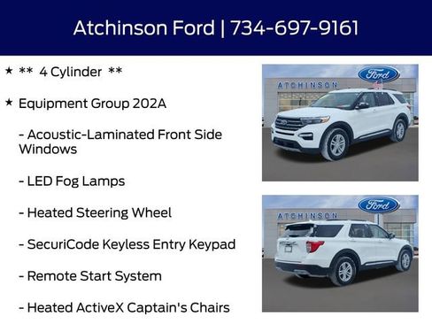 Certified 2024 Ford Explorer XLT w/ Equipment Group 202A image 12